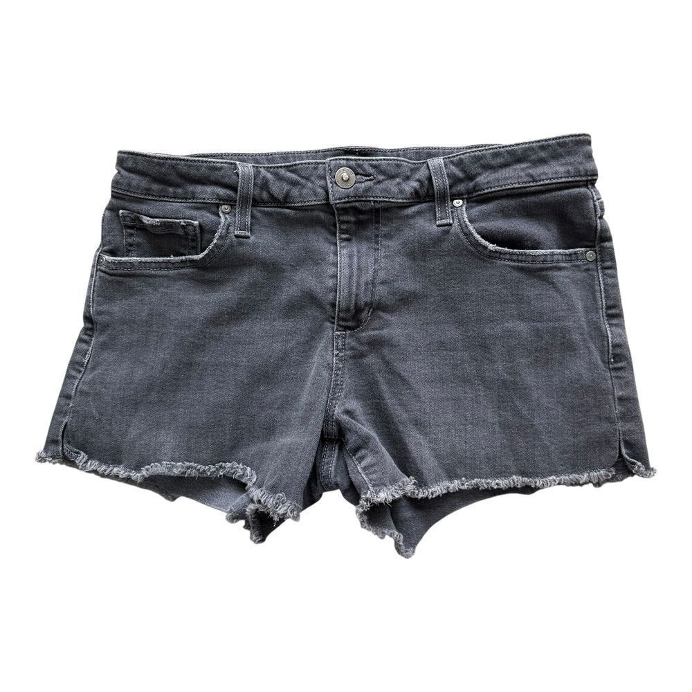 Joe's Jeans Charcoal Gray Distressed Hem Lisbeth Wash Cut Off Shorts Womens W 29